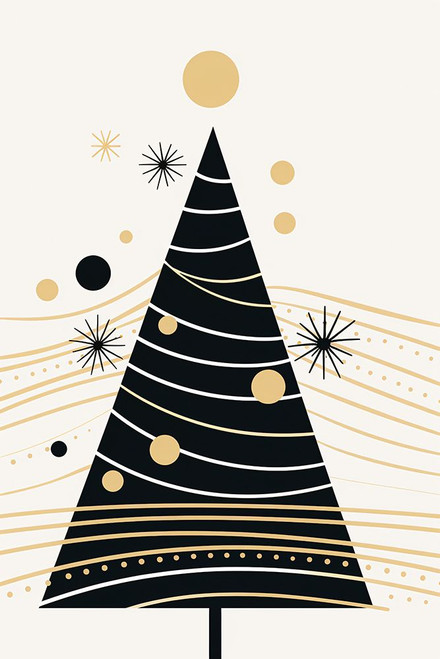 Mid Century Christmas Tree 3 Poster Print - Ray Heere