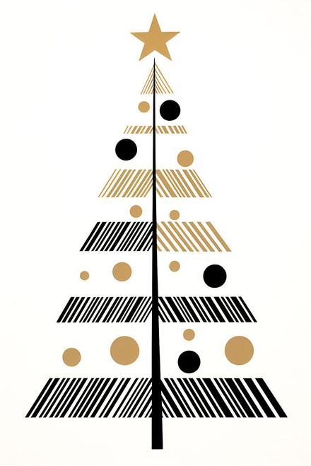 Mid Century Christmas Tree 2 Poster Print - Ray Heere