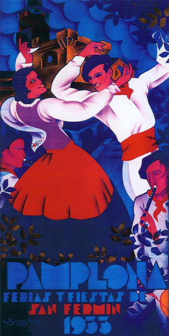Pamplona II Poster Print - Apple Collection Vintage
