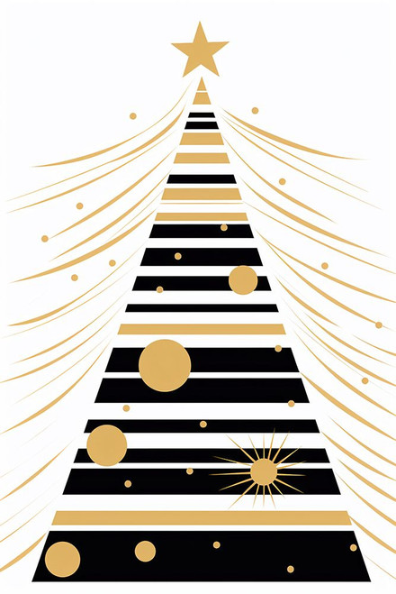 Mid Century Christmas Tree 4 Poster Print - Ray Heere