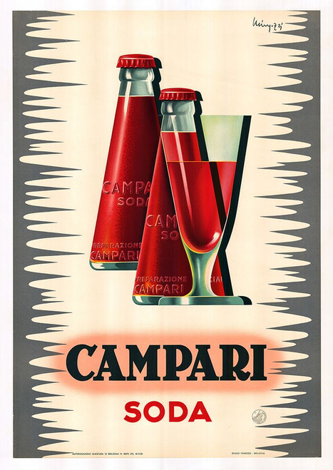 Campari Poster Print - Apple Collection Vintage