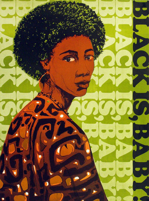 Black Is Baby Poster Print - Apple Collection Vintage