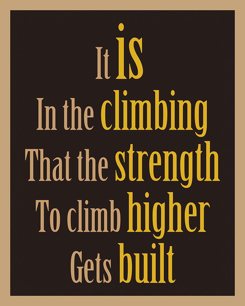 Climber Word Art Poster Print - Richard Homawoo