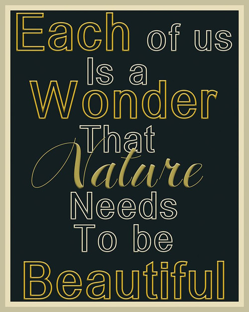 Beauty Within Word Art Poster Print - Richard Homawoo