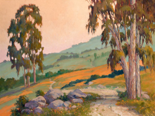 Poppy Hill Path Poster Print - Ed Penniman