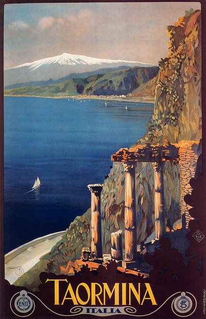 Taormina Poster Print - Apple Collection Vintage