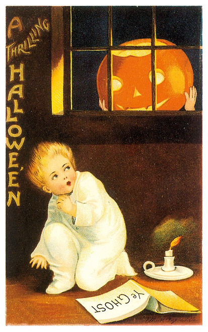Thrilling Ii Halloween.tif Poster Print - Apple Collection Vintage