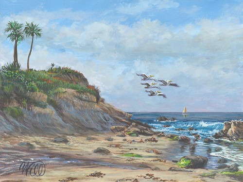 Laguna Pelicans Poster Print - Will Thompson