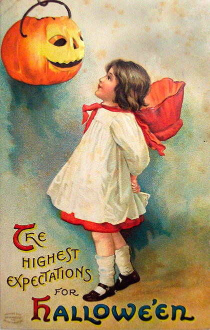 Halloween Expectations.tif Poster Print - Apple Collection Vintage