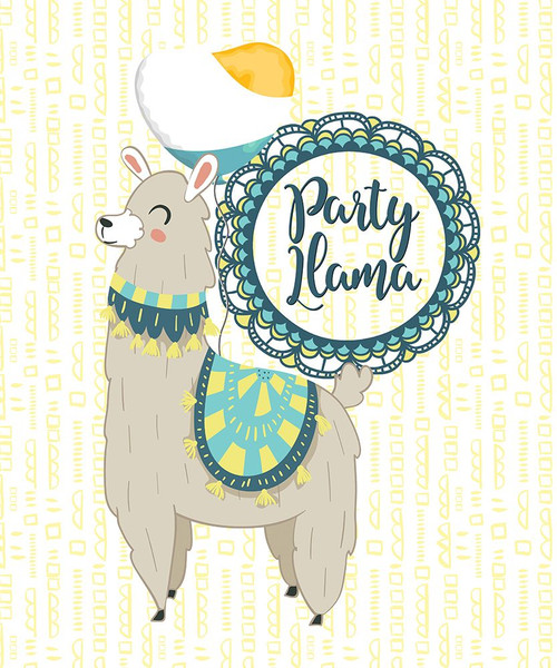 Party Llama Poster Print - Tina Lavoie