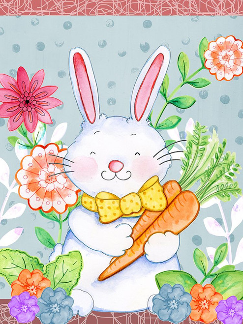 Carrots And Bunny Poster Print - Valarie Wade
