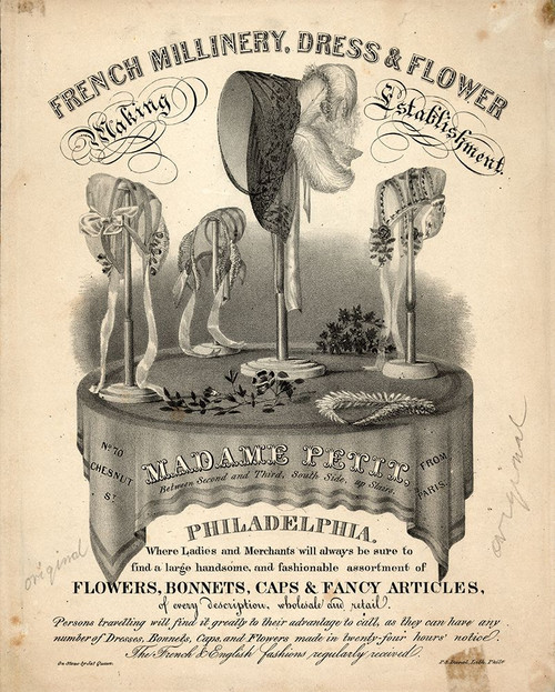 French Millinery Poster Print - Apple Collection Vintage