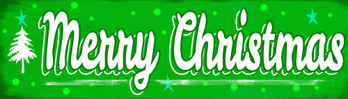 Merry Christmas Sign Poster Print - Valarie Wade