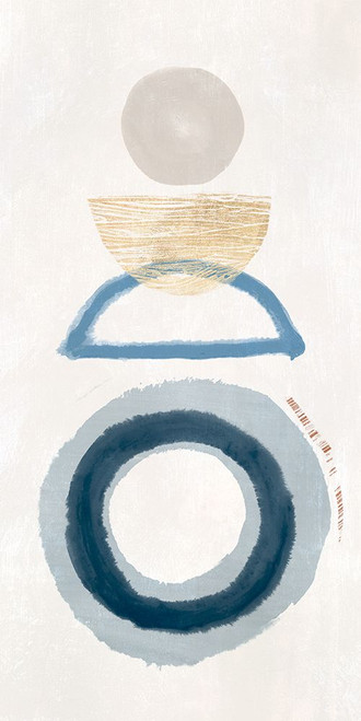 Crescent Lunar II Blue Version Poster Print - J Hazel