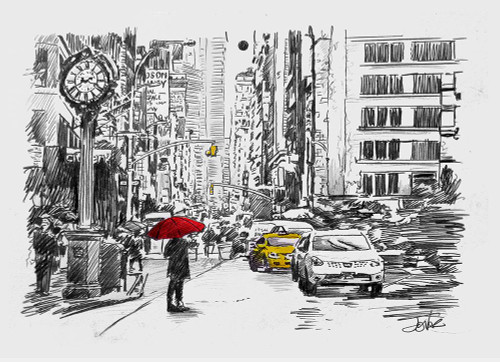One Day of the City Poster Print - Loui Jover