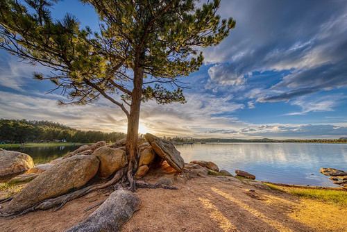USA-Colorado-Dowdy Lake. Sunset on lake. Poster Print - Gallery Jaynes