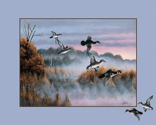 Ducks In Flight 2 Poster Print - Wilhelm Goebel