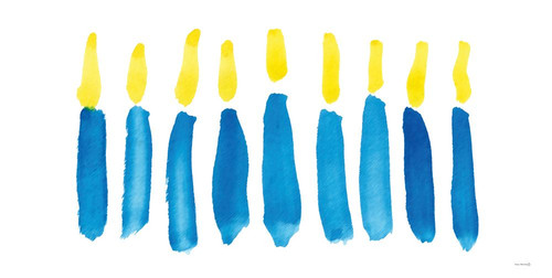 Abstract Hanukkah Lights Poster Print - Naffas Designs Yass