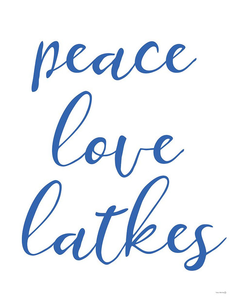 Peace, Love, Latkes Poster Print - Naffas Designs Yass