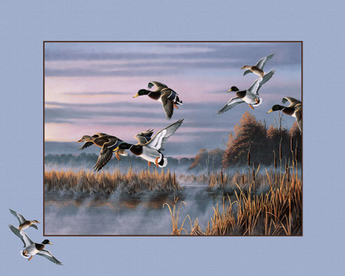Ducks In Flight 1 Poster Print - Wilhelm Goebel