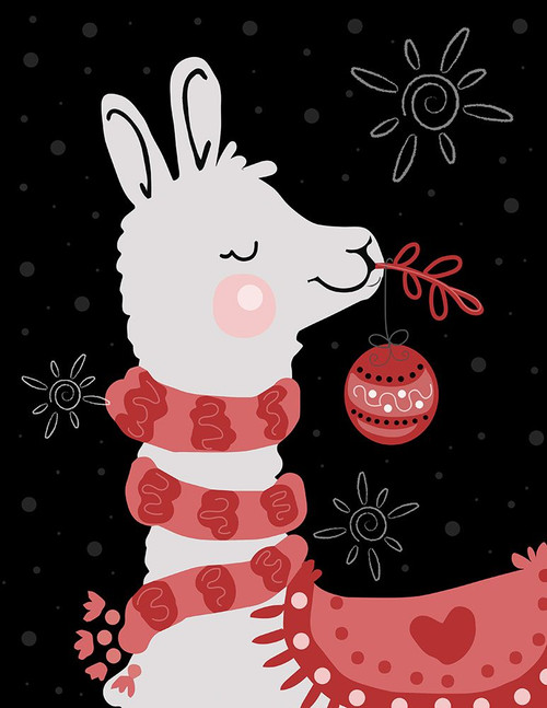 Pink Llama Poster Print - Valarie Wade