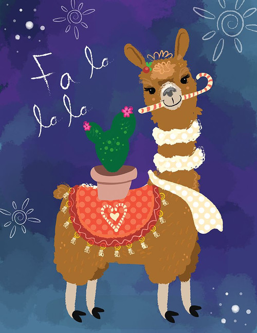 Falala Llama Poster Print - Valarie Wade