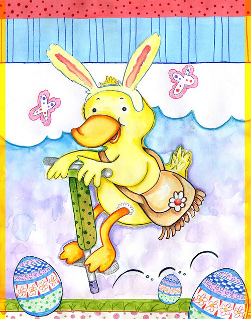 Bunny Hop Poster Print - Valarie Wade