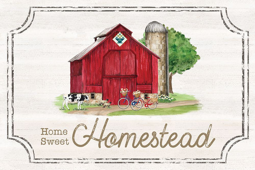 Spring on the Farm landscape III-Homestead Poster Print - Tara Reed