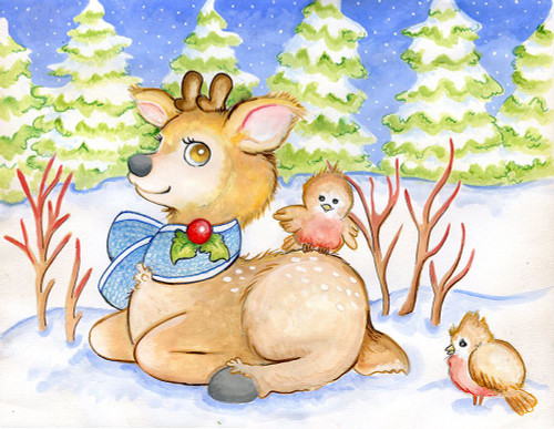 Winter Friends Poster Print - Valarie Wade
