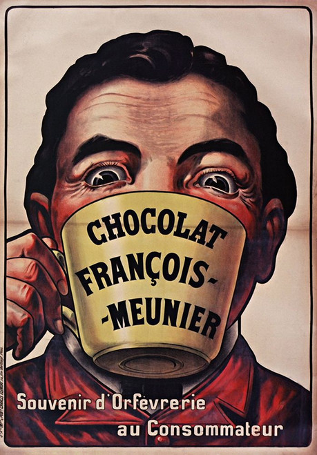 Chocolat Francois Meunier Poster Print - Apple Collection Vintage