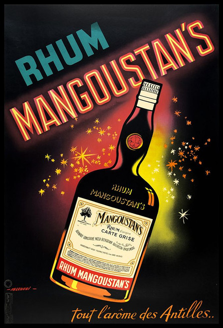Rhum Mangoustan Poster Print - Apple Collection Vintage