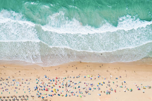 Aerial Summer Beach Poster Print - and Seb Sisi