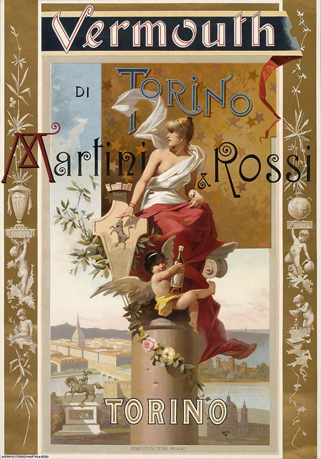 Vermouth Torino Rare Poster Print - Apple Collection Vintage