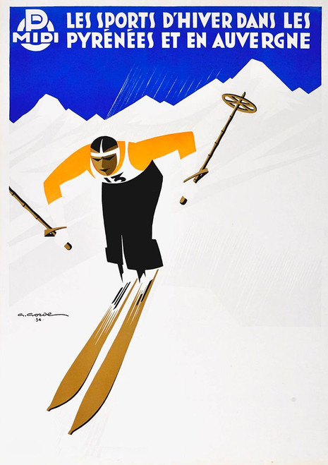 Pyrenees Poster Print - Apple Collection Vintage