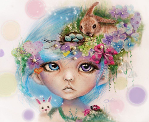 Eliza Easter Elf - MunchkinZ Elf Poster Print - Pike Art Sheena