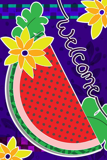 Watermelon Welcome Poster Print - Valarie Wade