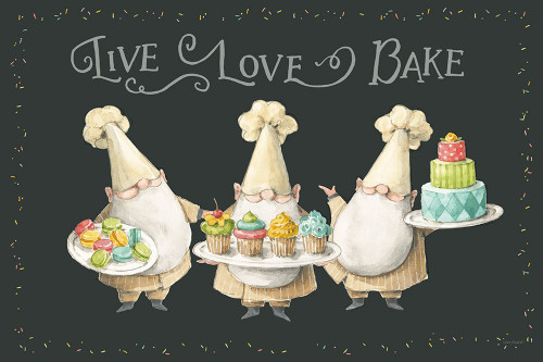 Sweet Little Pleasures II on Black Poster Print - Lisa Audit