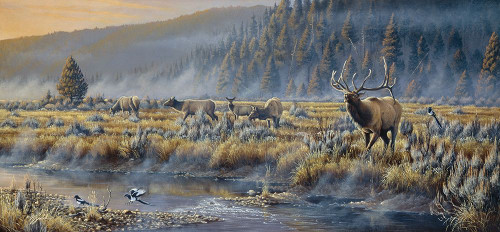 Autumn Classic - Elk Poster Print - Wilhelm Goebel