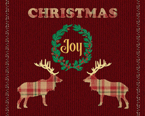 Christmas Joy Card Poster Print - Tina Lavoie