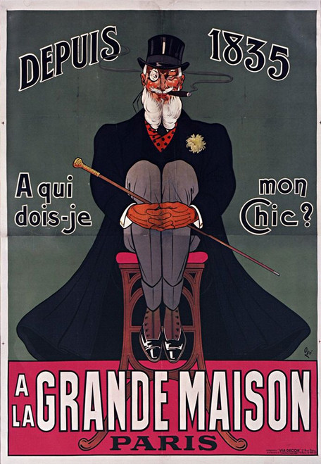 Grand Maison Paris Poster Print - Apple Collection Vintage