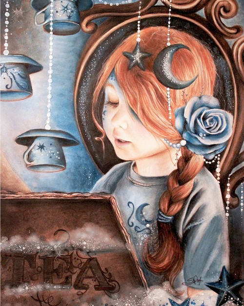 Tea In The Moonlight - Tea Series Poster Print - Pike Art Sheena