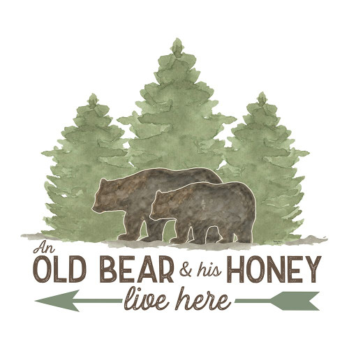 Lost in Woods V-Old Bear Poster Print - Tara Reed