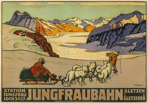 Jungfraubahn Poster Print - Apple Collection Vintage