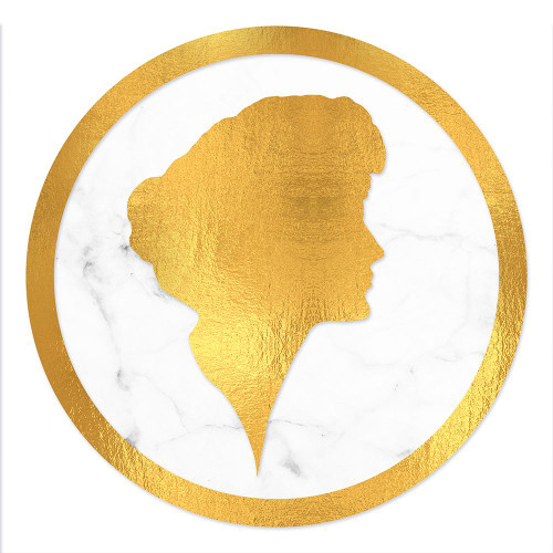 Gibson Girl Cameo right Poster Print - Tina Lavoie