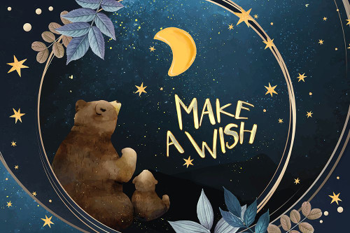 Make A Wish Poster Print - Font Diva The
