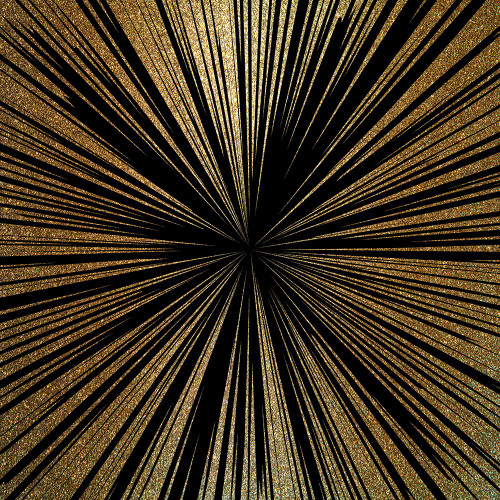 Burst Gold 1 Poster Print - Kimberly Allen