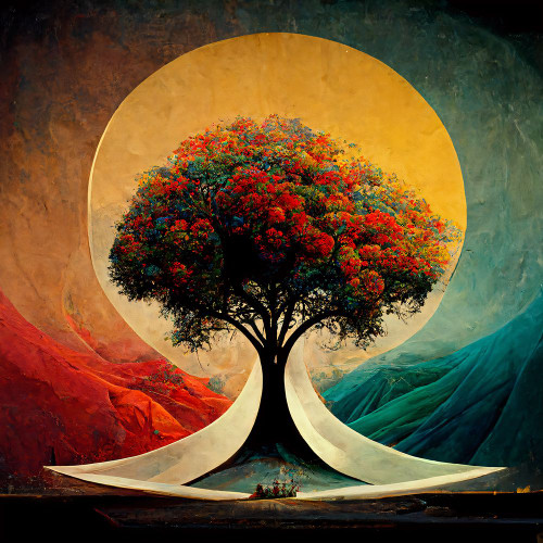 A024 Tree Of Life Poster Print - Ray Heere