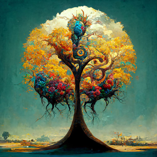 A032 Tree Of Life Poster Print - Ray Heere