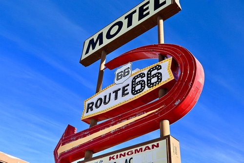 Kingman Motel Route66 Poster Print - Vizvary Photography Susan