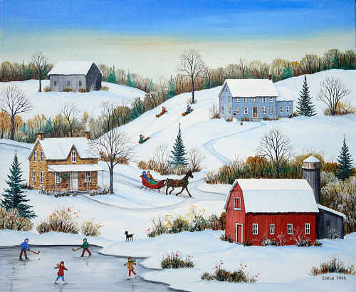 Sunny January Day Poster Print - Sharon Mark